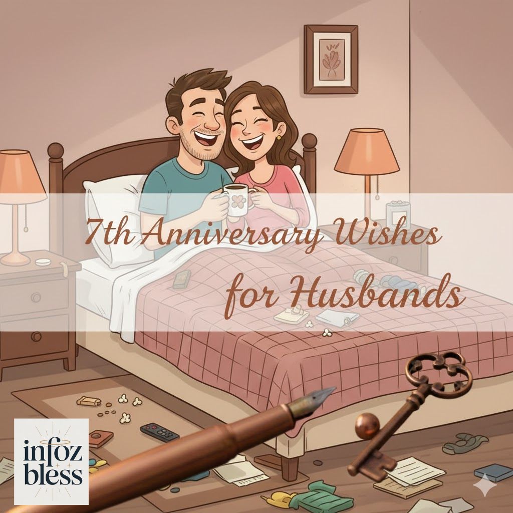 7th Anniversary Wishes for Husbands