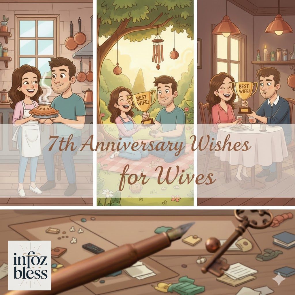 7th Anniversary Wishes for Wives