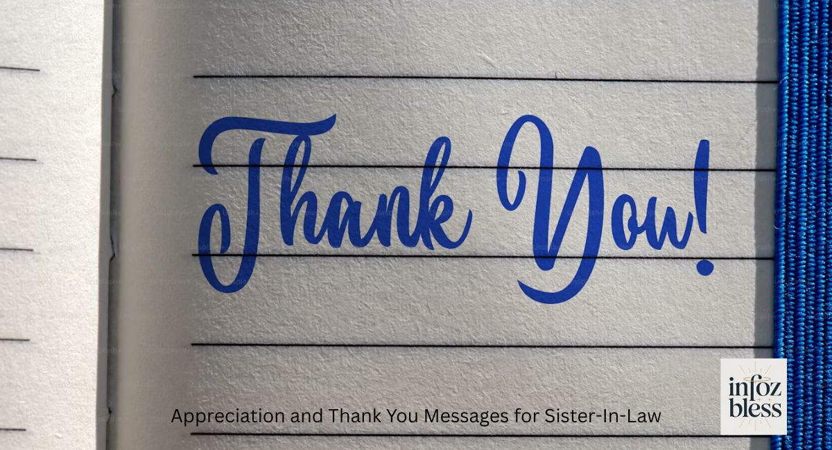 Appreciation and Thank You Messages for Sister-In-Law