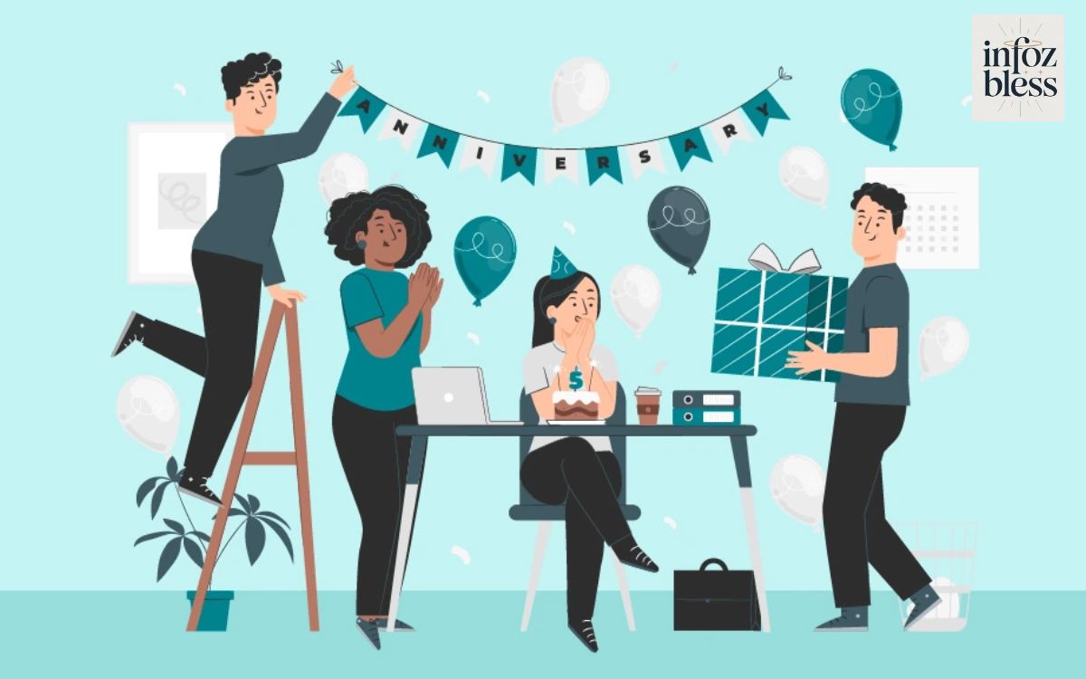 Celebration with gifts and decorations.