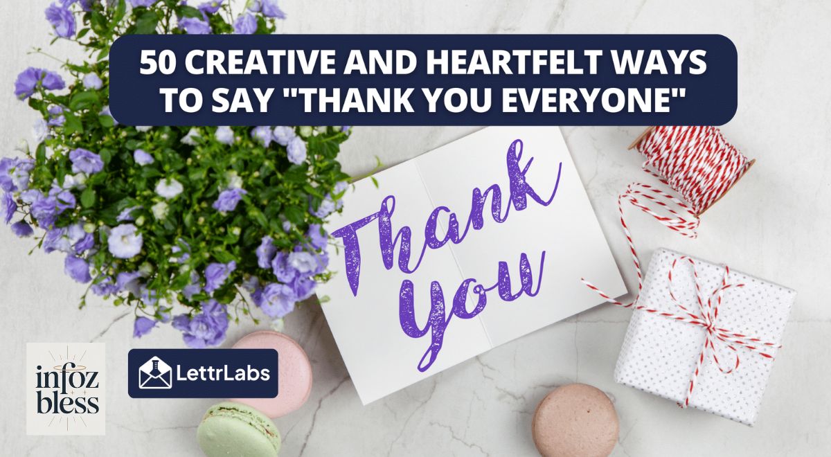 Creative & Heartfelt Ways to Say “Thank You”