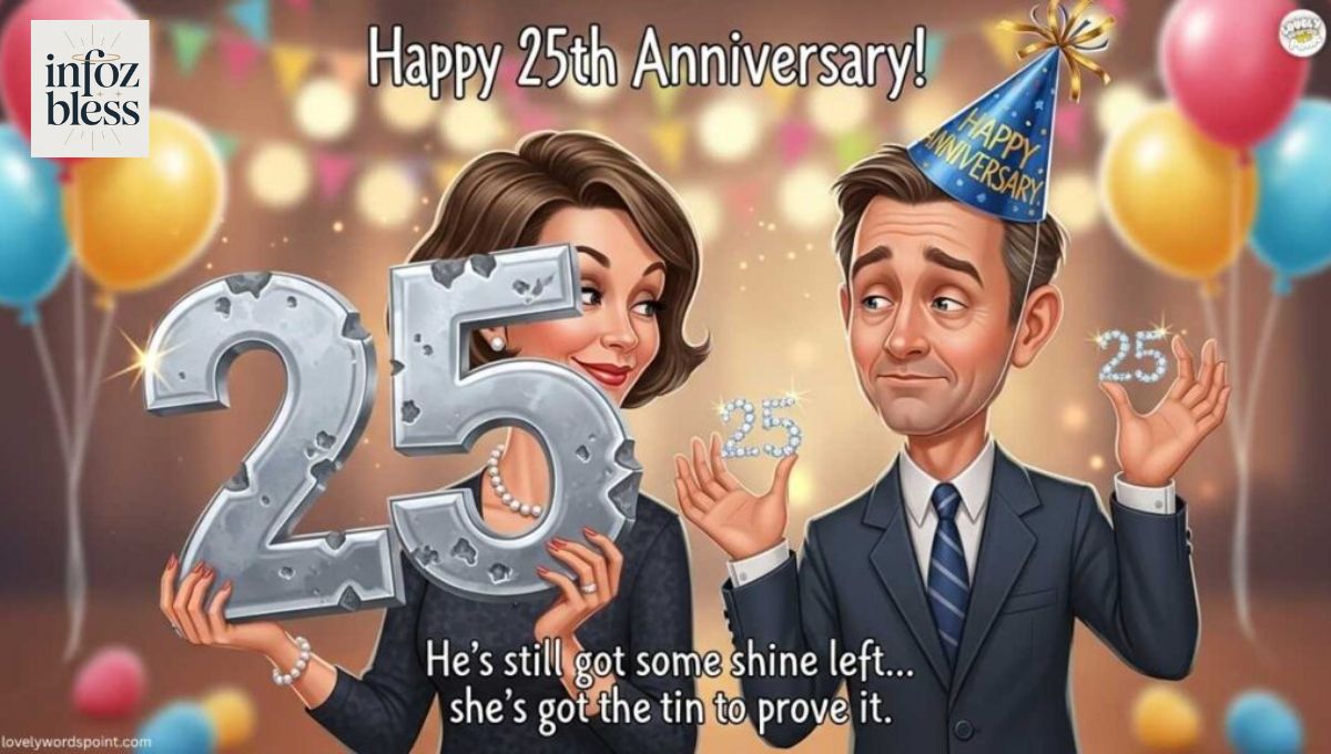 Funny 25th Wedding Anniversary Wishes