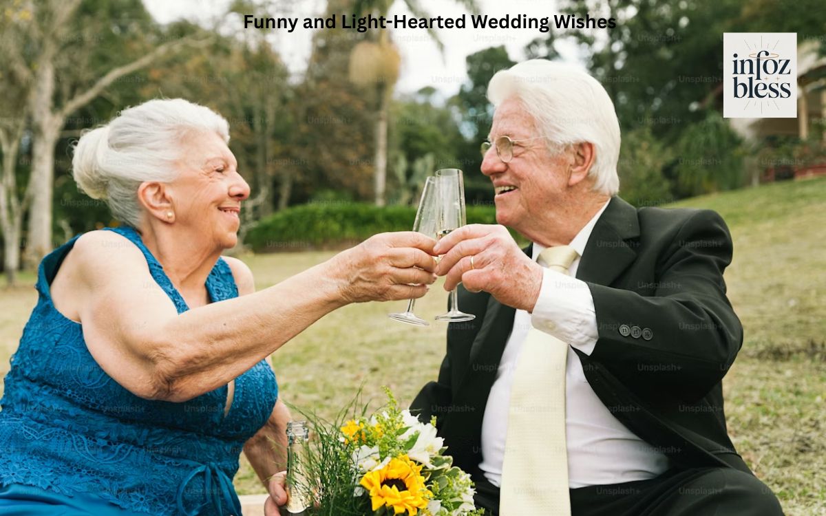 Funny and Light-Hearted Wedding Wishes