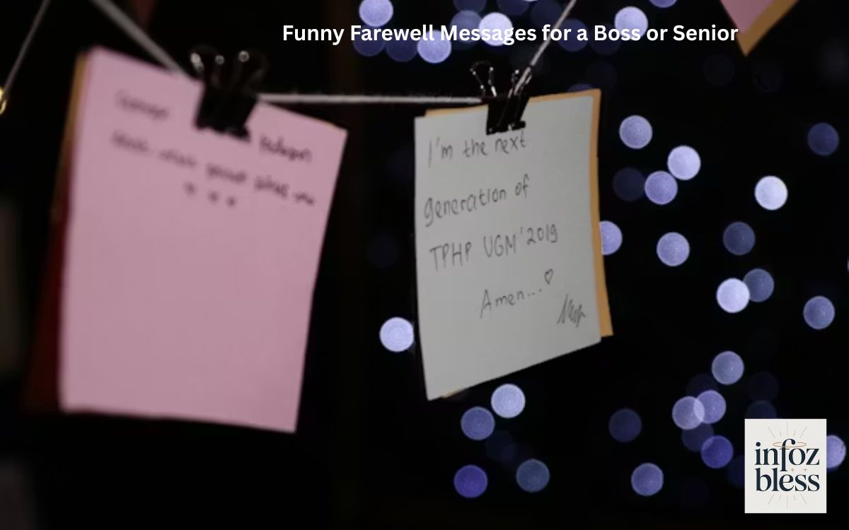 Funny Farewell Messages for a Boss or Senior