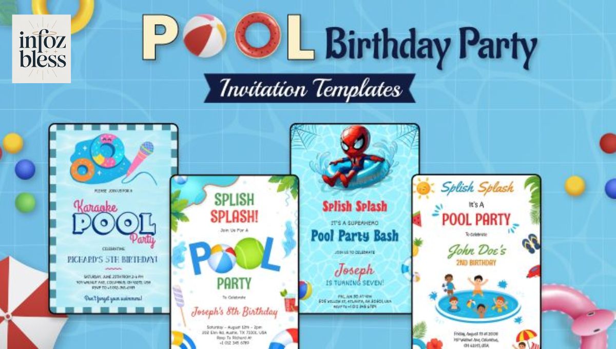 Pool Party Invitation Ideas for Kids, Teens & Adults