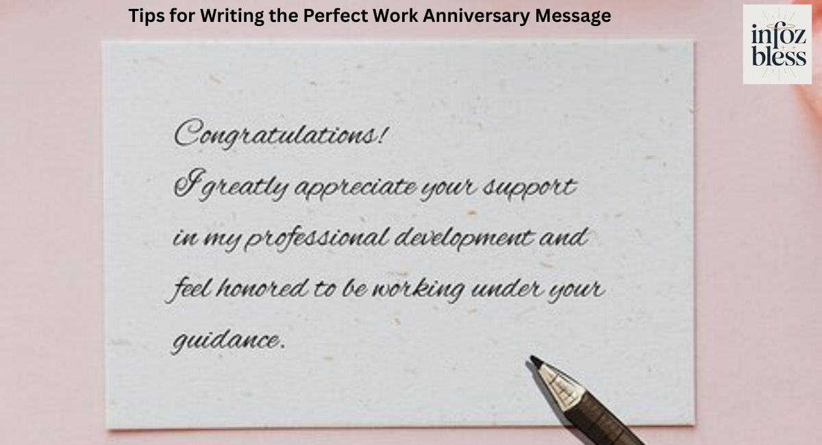 Tips for Writing the Perfect Work Anniversary Message