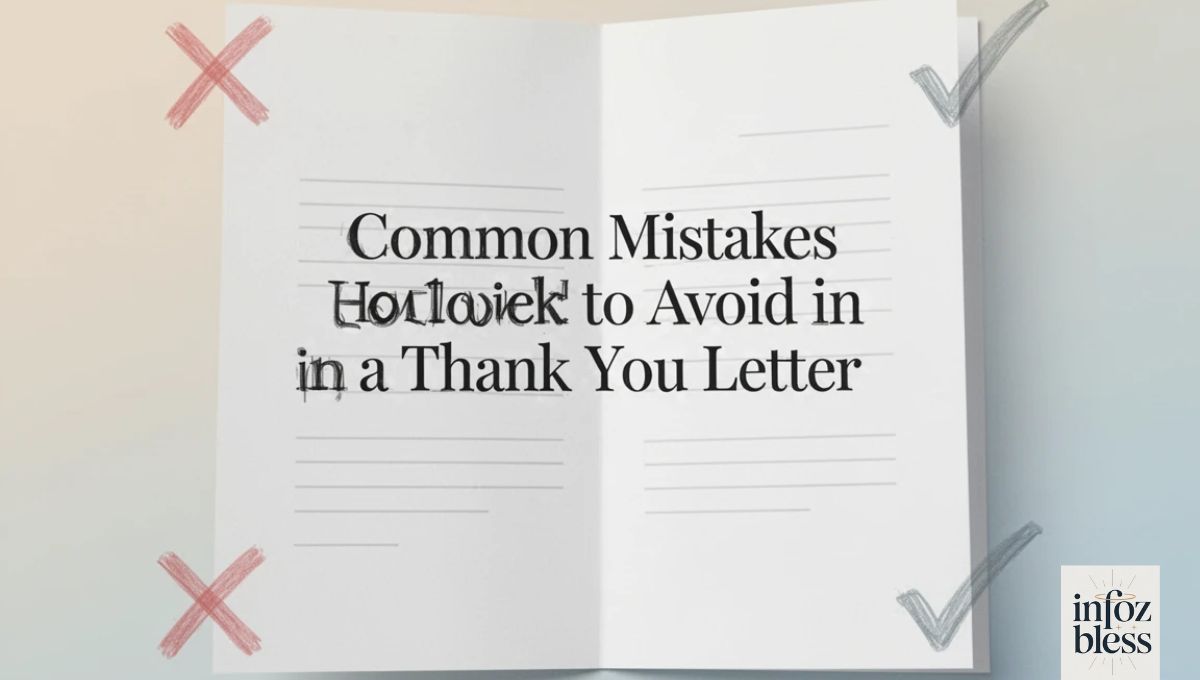 Common Mistakes to Avoid in a Thank You Letter