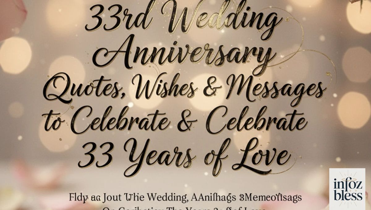 33rd Wedding Anniversary Quotes, Wishes & Messages to Celebrate 33 Years of Love