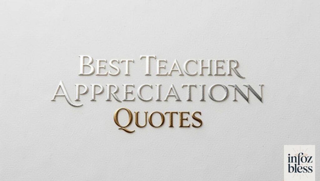 Best Teacher Appreciation Quotes