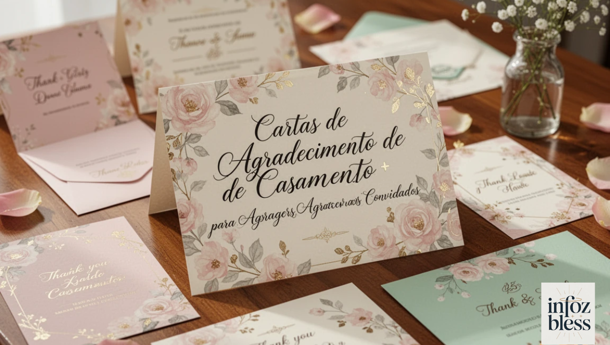 Cartas de Agradecimento de Casamento: 25+ Mensagens para Agradecer aos Convidados